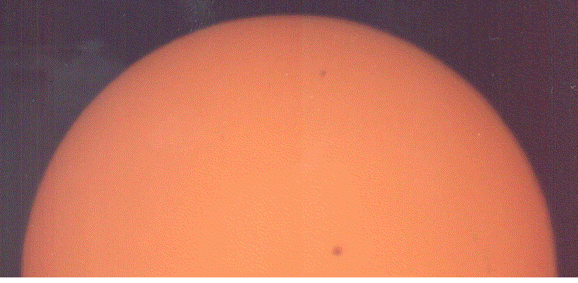 Animacija prehoda Merkurja čez Sonce, 7.5.2003.