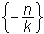 -n/k