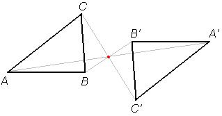 Zrcaljenje čez točko