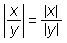 |x/y|