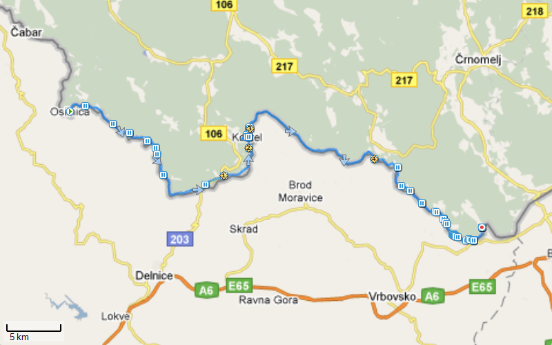 Od Osilnice do Damlja