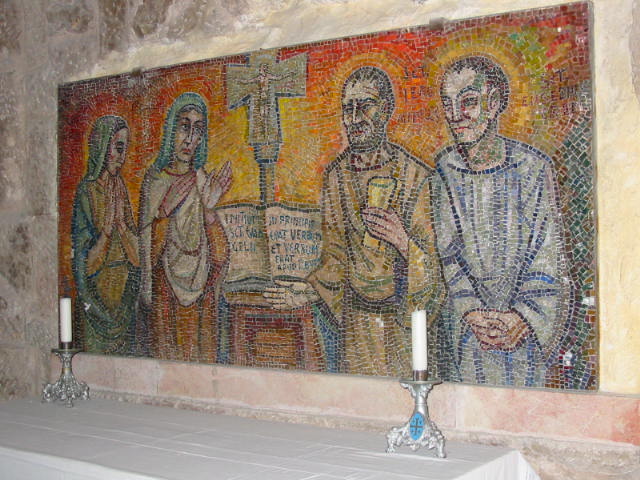 Hieronim - mozaik na oltarju