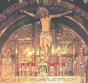 Oltar na Kalvariji v Jeruzalemu