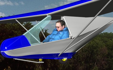 virtual pilot in virtual glider
