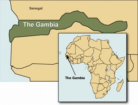 gambija mapa