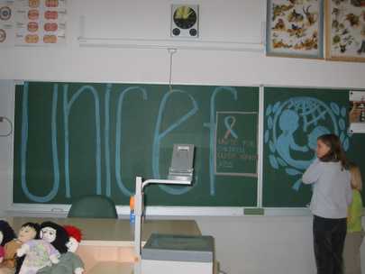 izdelali smo tudi licen napis na tabli