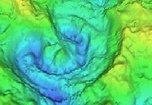 // Krater Chicxulub pod polotokom Jukatan //