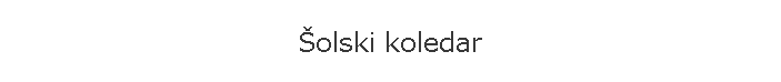 �olski koledar