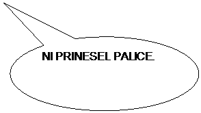 Ovalni obla�ek: NI PRINESEL PALICE.


