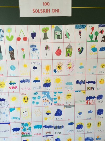100. šolski dan za prvošolčke