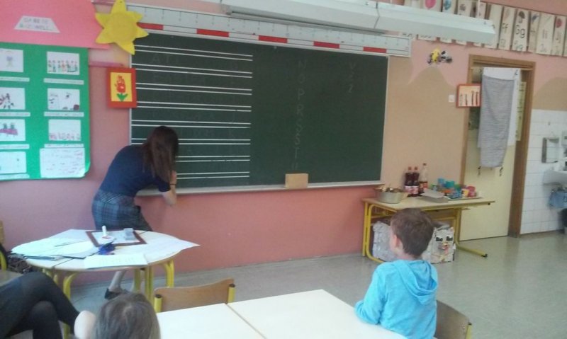 Vanja Lebar na obisku v 1.a