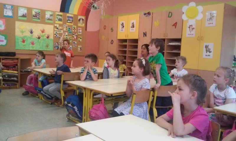 Vanja Lebar na obisku v 1.a