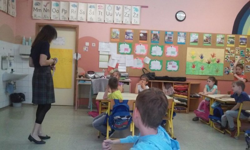 Vanja Lebar na obisku v 1.a