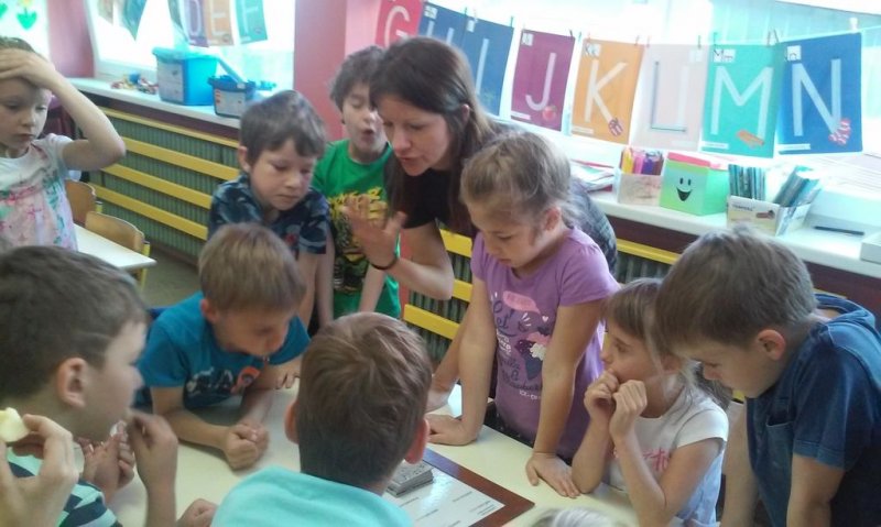 Vanja Lebar na obisku v 1.a