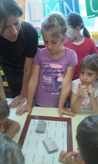 Vanja Lebar na obisku v 1.a