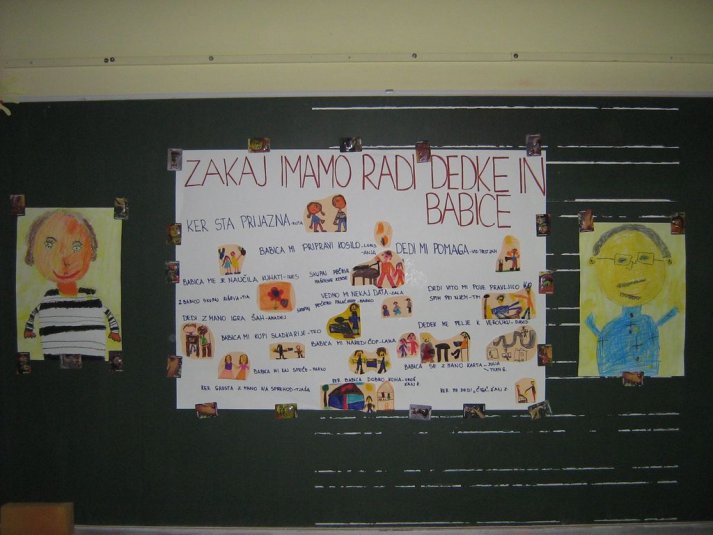 Dedki in babice na obisku v 1.b