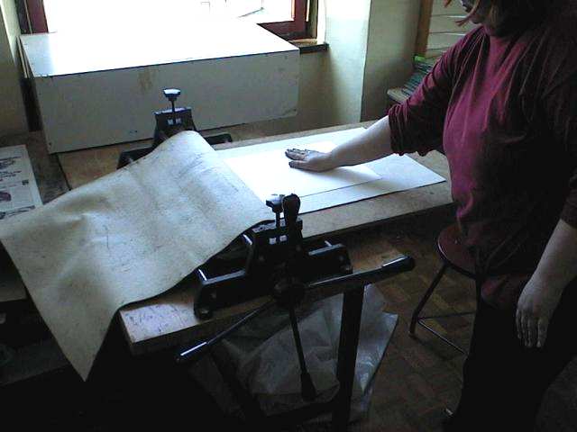 priprava odtisa na prei