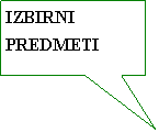 Rectangular Callout: IZBIRNI PREDMETI