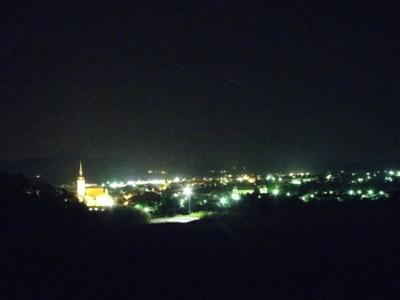 Pogled na Slovensko Bistrico ponoči