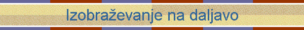 Izobra�evanje na daljavo
