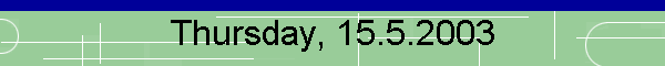 Thursday, 15.5.2003