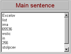 Vpis glavnega stavka