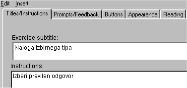 Naslov naloge in navodila