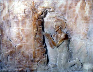 Sv. Hieronim pred krianim - relief, Francesco di Giorgio Martini, c.1477