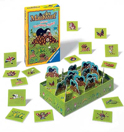 Maulwurf und sein Versteck-Spiel