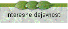 interesne dejavnosti