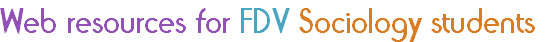 Web resources for FDV Sociology students