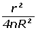 r^2/4nR^2